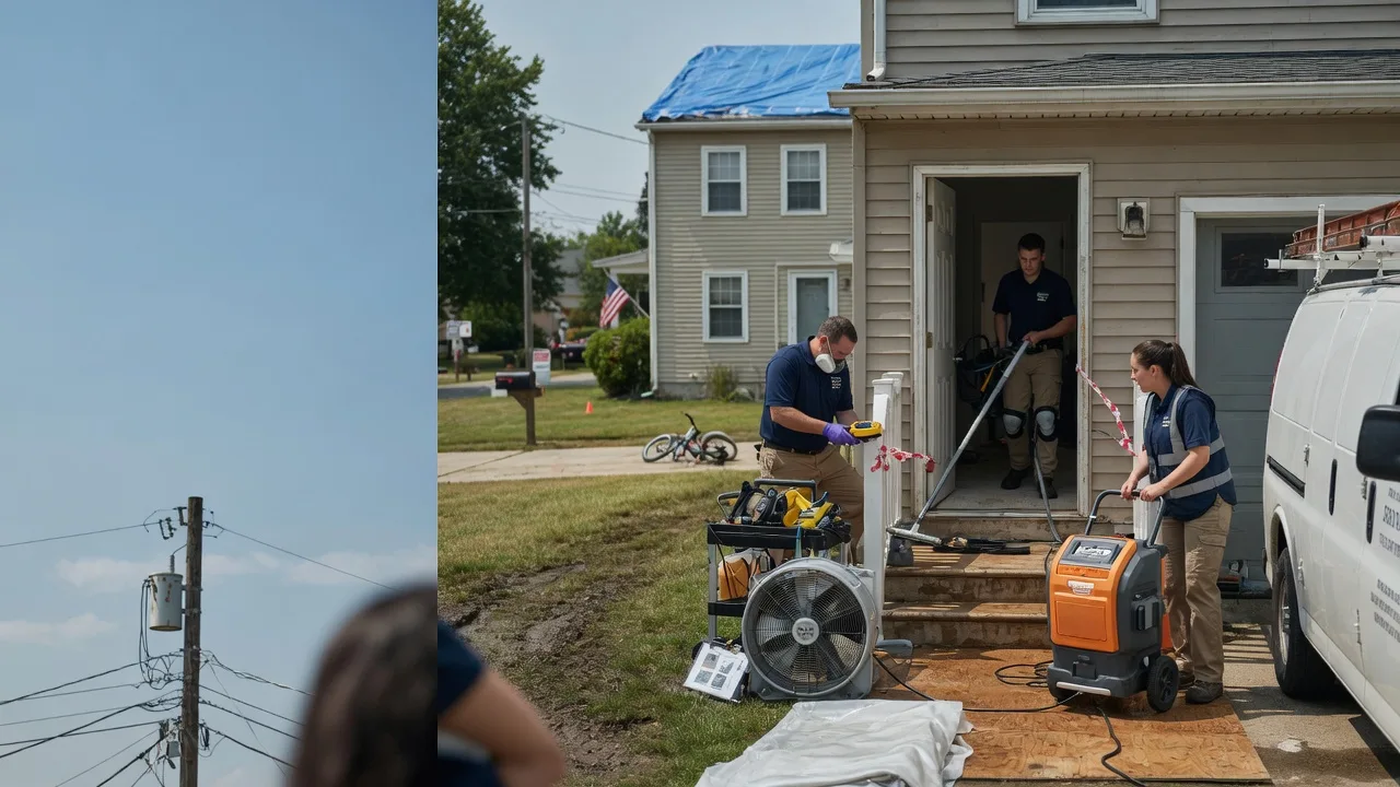 Water Damage Repair in Farmersville, IL near me